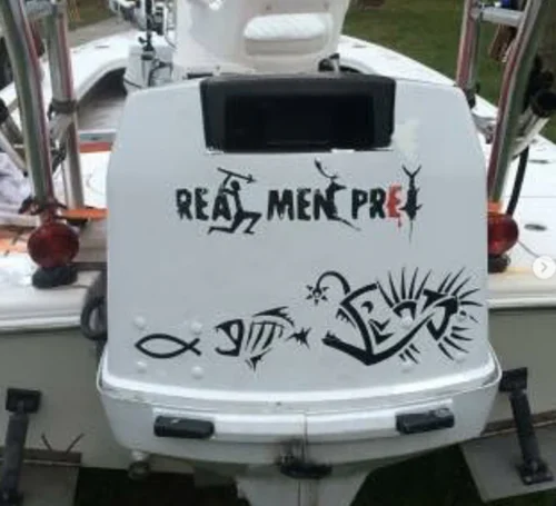 Real Men Prey Decal - Image 2