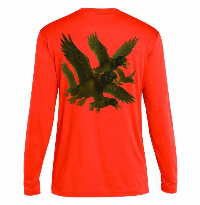 Orange Full Sleeve Flying Ducks