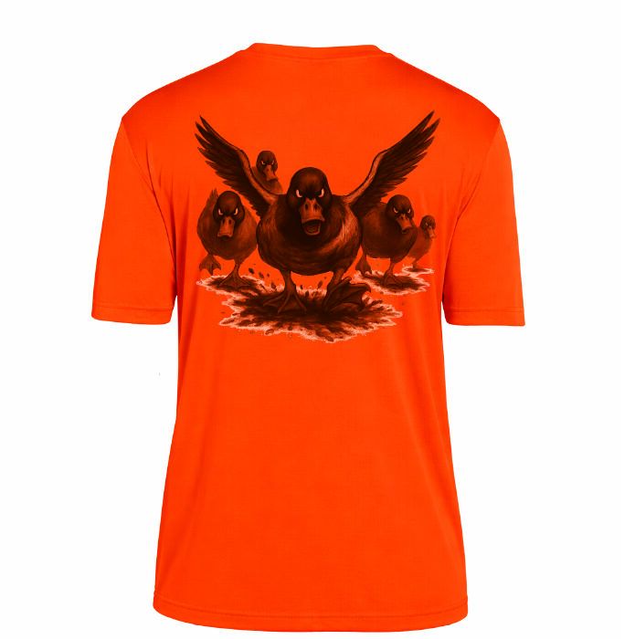 Orange Short Sleeve Charging Ducks